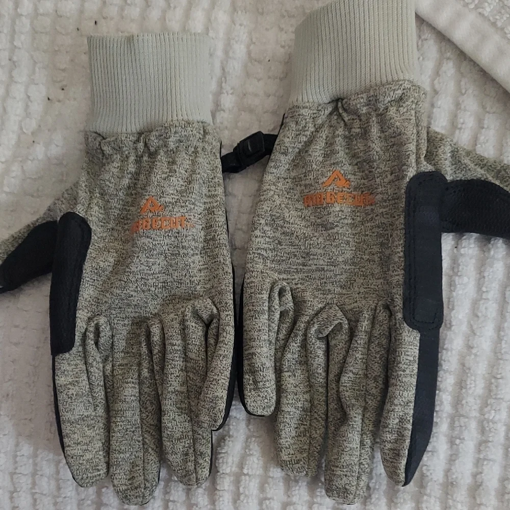 Ridgecut Performance Beige Stretch Fleece Glove With Grip Palm M